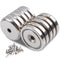 Strong Neodymium Cup Magnets With Holes, 10Pcs Heavy Duty Rare Earth Magnets for Tool Storage and Craft