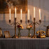 SUNGEGE 9.9 Inch 6 Pack Dimmable Flameless Taper Candles Battery Operated Ivory Realistic Flickering Flame Remote
