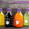 6 pcs 500ml Round Media Storage Bottles with GL45 Screw Cap in Purple, Borosilicate Reagent Bottles