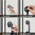 EHERDM 2Pcs Suction Cup Door Handles Grab Bars for Shower Waterproof Bathroom Sliding Doors Handle Drill Free Pulls