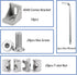 10Set 4040 Corner Bracket Connector Set for Silver 4040 Aluminum Extrusion Accessories