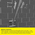 pbd 1", 16 3/4") Extension Pole (Diameter Length Black