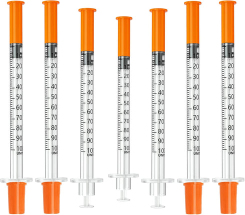 FAJOMRI 1ml 30G 1/2"(12.7mm) Syringes, Disposable Individual Package (100pcs)