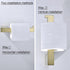 RANDOM Brushed Gold Toilet Paper Holder, Modern SUS 304 Stainless Steel Bathroom Tissue Roll Holder
