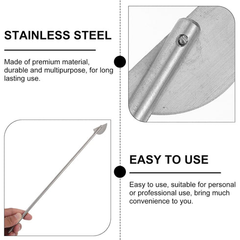 iplusmile Stainless Steel Mixing Paddle, Lab Stirring Tool, 12-Inch for Chemistry