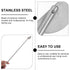 iplusmile Stainless Steel Mixing Paddle, Lab Stirring Tool, 12-Inch for Chemistry