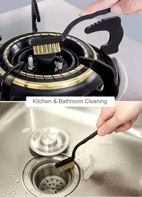 Brass Wire Brush Rust Remover, Small Brass Brush for Cleaning and Paint Stripping (Brass, 12.00)