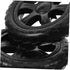 2pcs Shopping Cart Replacement Wheels Collapsible Utility Trolley for Folding Carts