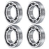 uxcell 4 Pcs Deep Groove Ball Bearing, 60/28, 28mm x 52mm x 12mm, High Carbon Chrome Steel