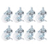 PATIKIL 1.5 Inch Threaded Stem Casters Wheels with Brake, 8 Pack Locking