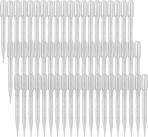 300PCS 3ML Plastic Transfer Pipettes, YSSHUI Disposable Pipette for Essential Oil and Makeup Tool