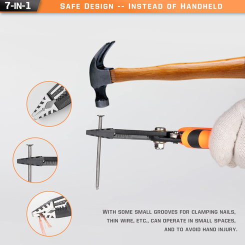 7-in-1 Wire Stripper Tool, Cutters, Crimper Pliers for Electrical Cable Stripping, Cutting, and Crimping