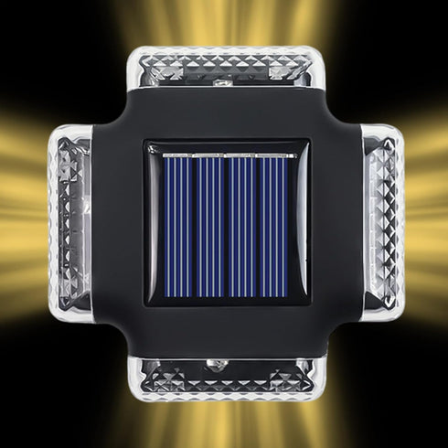 Genrico Outdoor LED Solar Wall Lamps,Decoration Lamps - Solar Fence Light | For Use In Patio Porch Garden Backyard