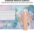 LATEEFAH Large Mouse Pad and Keyboard Wrist Rest, 4-in-1 Extended Desk Pad with Wrist Support for Office Home