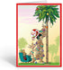 Stonehouse Collection Christmas Palm Holiday Card, 18 Cards & 19 Envelopes, USA Made