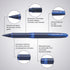Schneider One Business Rollerball Pen, 0.6 mm Ultra-Smooth Tip, Box of 10