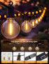 Xingzd 50ft 25 G40 Bulbs, LED Outdoor String Lights, Globe Shatterproof Hanging Patio Lights Plug in, Waterproof Warm