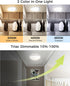 3000K/4000K/6500K, Dimmable, Closet 1Pack Rechargeable Motion Sensor Ceiling Light with Remote, Magnetic Wireless