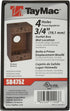 TayMac SB475Z Weatherproof Box, 1-Gang, (4) 3/4-Inch Outlets, Bronze