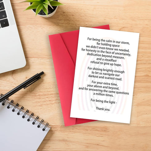 Missonemi Cute Medical Thank You Card for Doctor Nurse, Cute Nursing Preceptor Gifts, Nurse Practitioner Gifts