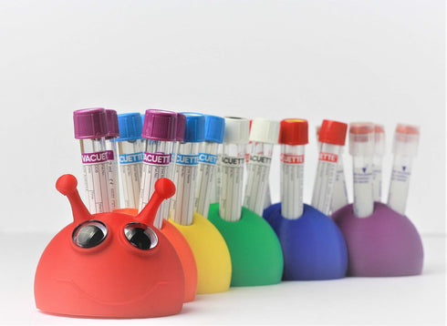 Test Tube Rack - Fun Caterpillar Design, Holds 20 Tubes, 13mm Tube Size