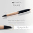 Cross Calais Refillable Ballpoint Pen, Luxury Gift Box, Medium Point Black Ink, Brushed Rose Gold & Black