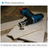 Diamond Drill Bits Set, 5-Pieces with 5mm to 12mm Cutting Diameter for Glass Drilling Hard Materials