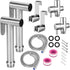 Imlemao 2 Pack Handheld Toilet Bidet Sprayer, Adjustable Water Pressure Stainless Steel Jet