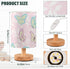 ALAZA Bedside Table Lamp Cute Butterfly Pink Flower Lamp for Girls Boys Bedroom with USB Port LED Kids Nightstand Lamp