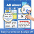 Torlam Alphabet Learning Pocket Chart Alphabet Wall Chart ABC Flash Cards Learning Games, Handwriting Practice Letter