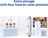 Avery Heavy Duty View 3 Ring Binder, 4" One Touch Slant Ring, 2 White Binders for 8.5" x 11" Paper