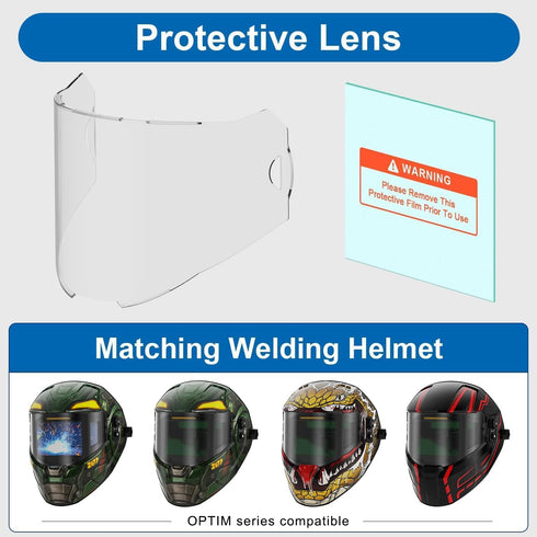 5 2 ANDELI PCS Large Viewing Screen Outer Replacement Lens and Pcs Inner Replacement Lens for ANDELI OPTIM Welding
