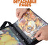 Jumbo Card Binder - 100 Pockets Hold Oversized Big Card, 3 Rings with 50 Double Side Removable Pages