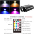 16W 3 ATOKEE Sound Activated Fiber Optic Light Box, Bluetooth App/RF Remote Control for Starlight Headliner, Car Plug