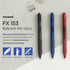 MONAMI FX 153, Retractable Ballpoint Pen, Medium Point (1.0mm), ISO-12757-2 Type Refill, Smudge-Free, Ultra Smooth F5 Ink, Black, 12-Count by MONAMI