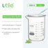 Utile Beaker Set, 1pc Low Form Heavy Duty Glass Beaker, 4000mL, Borosilicate 3.3 Glass