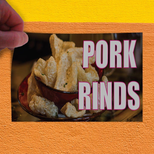 Fastasticdeals 14x10Inches Decal Stickers Multiple Sizes Pork Rinds Outdoor Advertising Printing E Industrial Vinyl