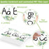 gisgfim 12 Pieces Greenery Alphabet Bulletin Board Strips Set, ABC Alphabet Banner & Number Border Posters for Classroom