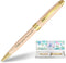 Follow Your True North Ballpoint Pen for Women, Inspirational Pink Pen with Gold Trim, Gift Box, Extra Refill, Black Ink