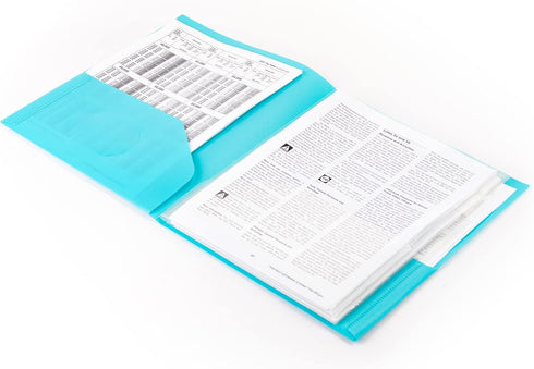 Smead 10-Pocket Organizer, Letter Size, 2 per Pack, Dark Blue and Teal (89204)