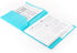 Smead 10-Pocket Organizer, Letter Size, 2 per Pack, Dark Blue and Teal (89204)