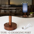 Bulb LALISU Small Table Lamp Nightstand Lamp Linen Lampshade Bedroom Wood Base Small Bedside Lamp for Night Stands