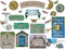 Eureka Curiosity Garden Gallery Wall Motivational Classroom Bulletin Board Set for Teachers, 26 Pieces