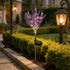 Lavender Solar Garden Lights, Outdoor Waterproof Solar Flowers, Solar Powered Garden Dcor for Pathway, Yard, Patio