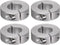 HARFINGTON 4pcs Shaft Collar, 20mm Bore Aluminum Alloy Set Screw Split Clamp-On Collars for Industry