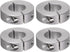 HARFINGTON 4pcs Shaft Collar, 20mm Bore Aluminum Alloy Set Screw Split Clamp-On Collars for Industry