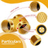 50PCS 1/4 Flare Cap, HVAC Valve Caps with Neoprene O Ring Seal, Round Brass Refrigerant Locking Caps
