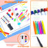 Nurse Pen Set - Badge Reel Pen with 6PCS Highlighter, Markers, Keychain Flashlight, and Ball Pen