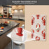 WELLDAY 1-Gang 4.50" 2.76" Lobster and Hearts Red Pattern Duplex Wall Plate, Duplex Device Receptacle Wallplate x