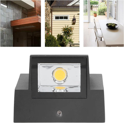 Yosoo Wall Lamp, Wall Mounted LED Light, Waterproof Decorative Light for Garden Patio and Porch (Warm White)